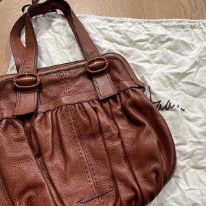 Brown Soft Leather Cole Haan Shoulder Bag